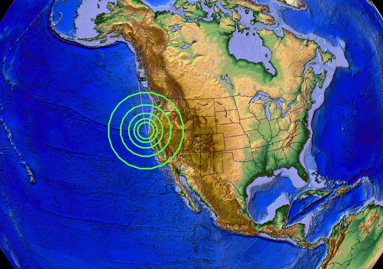 M4.8 earthquake gorda dec 28 2015